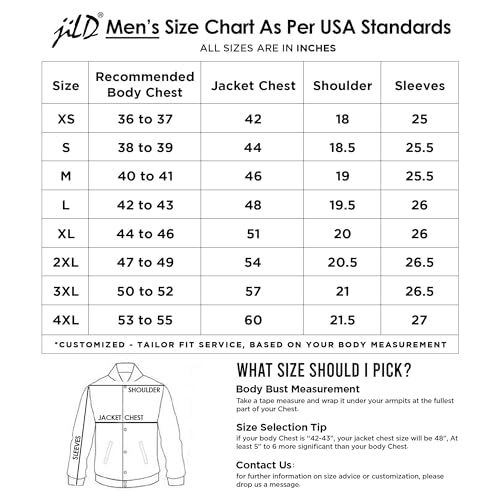Jild Polo Collar Premium Leather Jacket Men - Old School Classic Style Everyday Wear Real Lambskin Mens Leather Jacket (Polo-Blk-L)