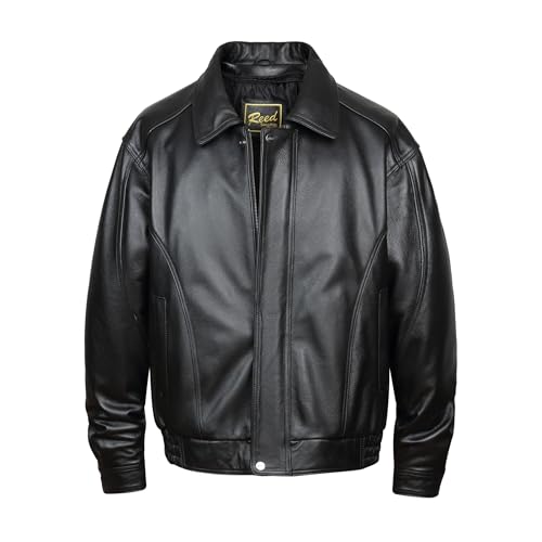 Men's Leather Flight Bomber Jacket