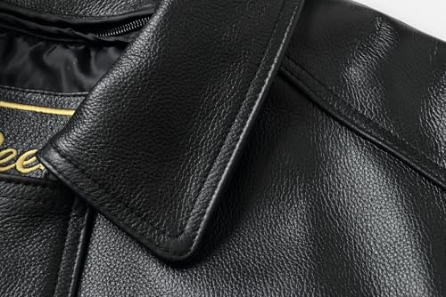 Men's Leather Flight Bomber Jacket