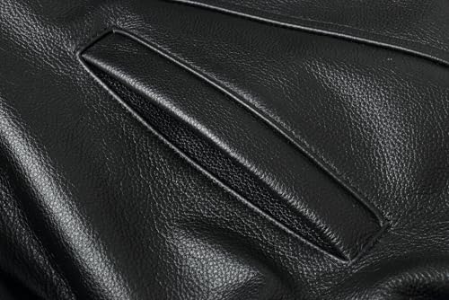 Men's Leather Flight Bomber Jacket