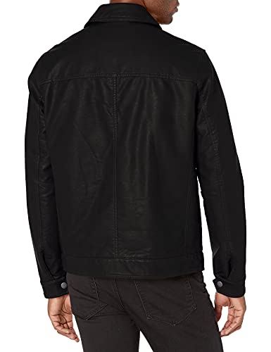 Tommy Hilfiger Men's Classic Faux Leather Jacket, black, X-Large
