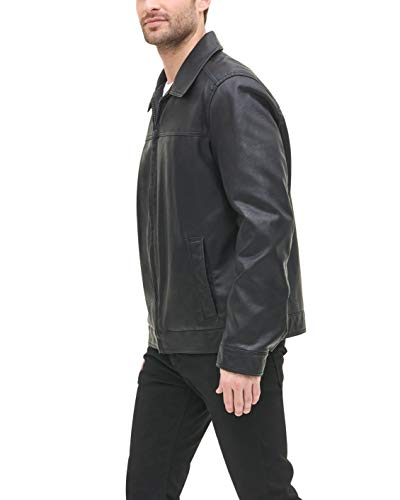 Tommy Hilfiger Men's Classic Faux Leather Jacket, black, X-Large