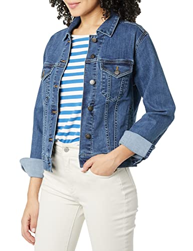 Women's Plus Size Medium Wash Jean Jacket
