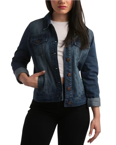 Basic Denim Classic Crop Jacket for Women