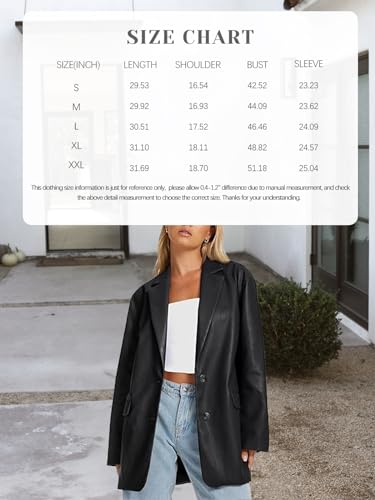 Trendy Women's Faux Leather Oversized Bomber Jacket
