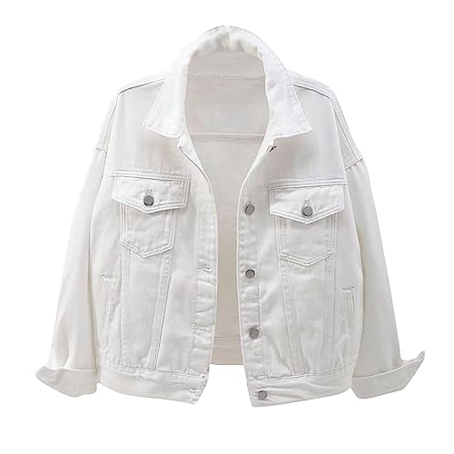 Trendy Cropped Denim Jean Jacket for Women