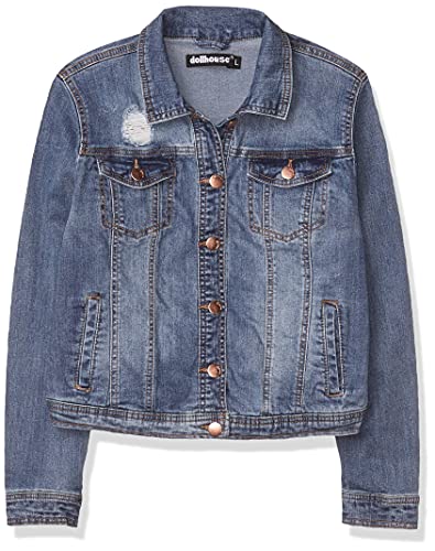 Dollhouse Women's Plus Size Denim Jacket 3X