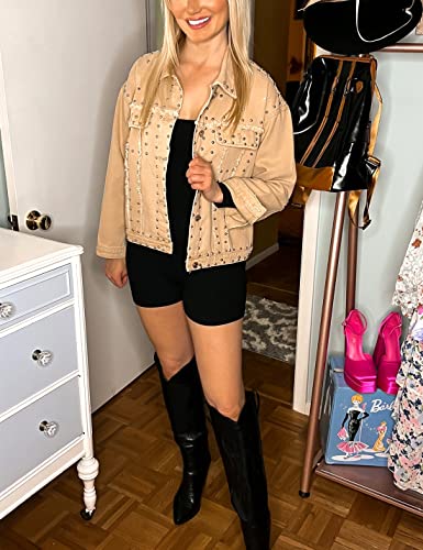 Women’s Distressed Fringe Denim Jacket - Black