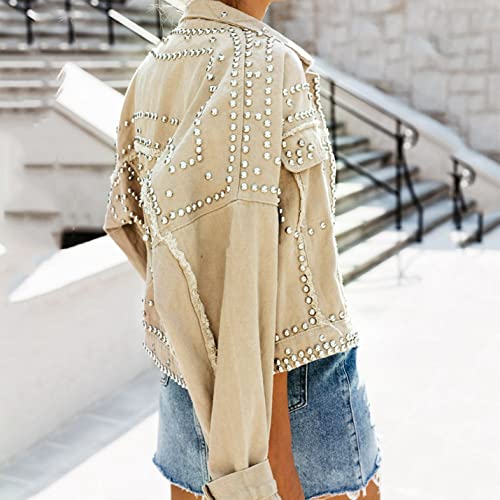 Women’s Distressed Fringe Denim Jacket - Black