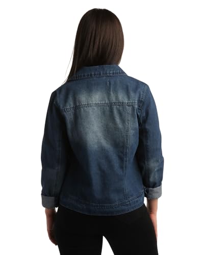 Basic Denim Classic Crop Jacket for Women