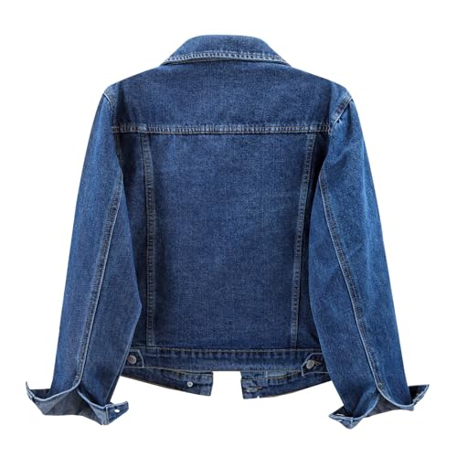 Women's Long Sleeve Denim Button Down Jacket