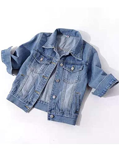 Women's Light Wash Cropped Denim Trucker Jacket