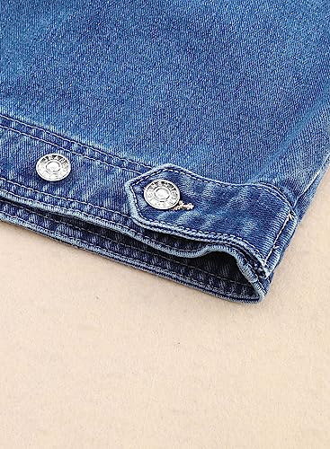 Sky Blue Oversized Denim Jacket for Women