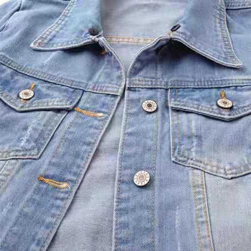 Trendy Plus Size Women's Cropped Denim Jacket