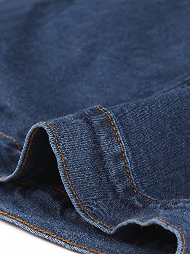 Women's Dark Blue Denim Crop Jacket