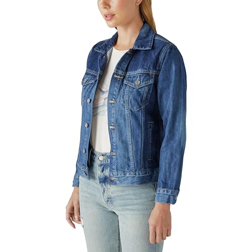 Lucky Brand Women's Tomboy Trucker Jacket, Large