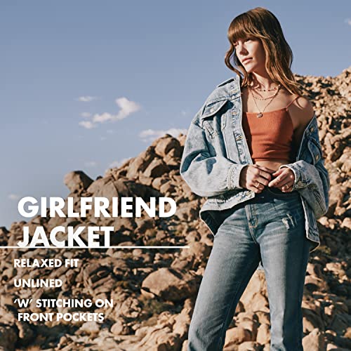 Wrangler Women's Moonchild Girlfriend Denim Jacket, XS