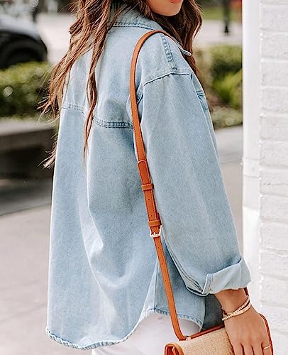 Oversized Women's Boyfriend Denim Jean Jacket