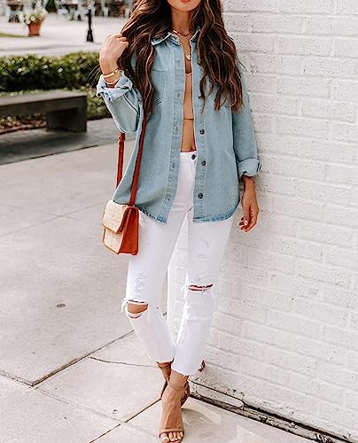 Oversized Women's Boyfriend Denim Jean Jacket