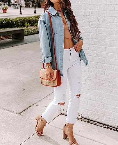 Oversized Women's Boyfriend Denim Jean Jacket