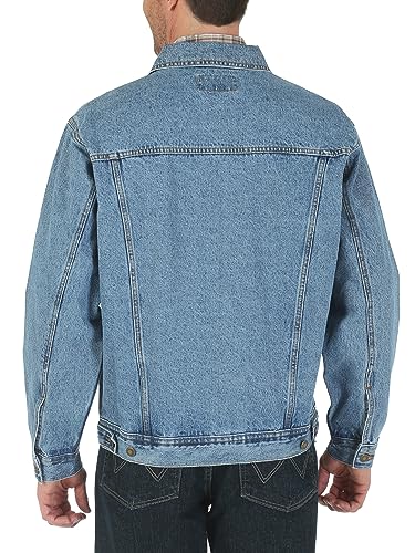 Wrangler Men's Vintage Indigo Denim Jacket - Large