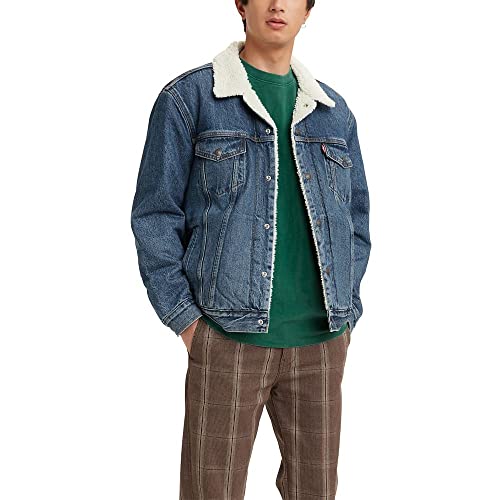 Levi's Men's Sherpa Trucker Jacket - Medium Indigo