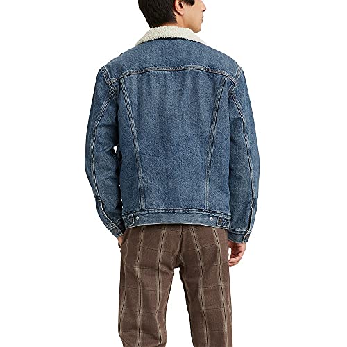 Levi's Men's Sherpa Trucker Jacket - Medium Indigo