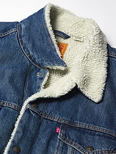 Levi's Men's Sherpa Trucker Jacket - Medium Indigo