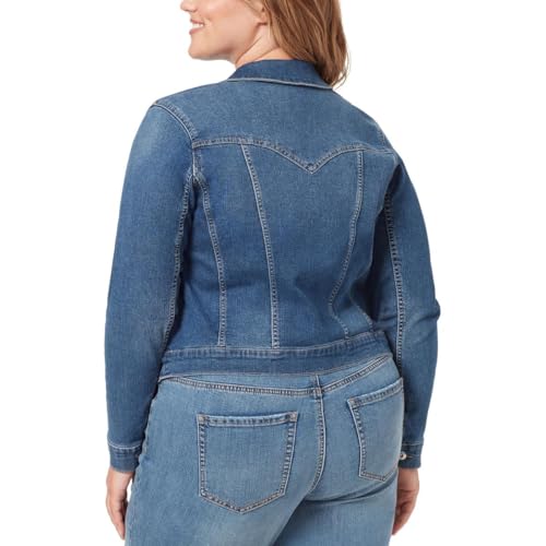 Jessica Simpson Plus Size Blue Stretch Denim Jacket