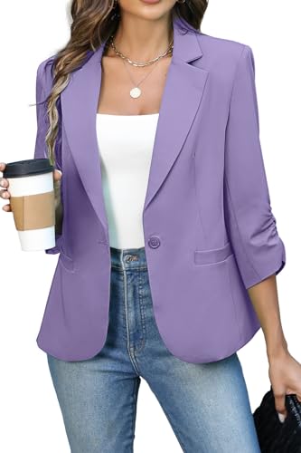 Petite Purple Slim Fit Women’s Blazer Jacket