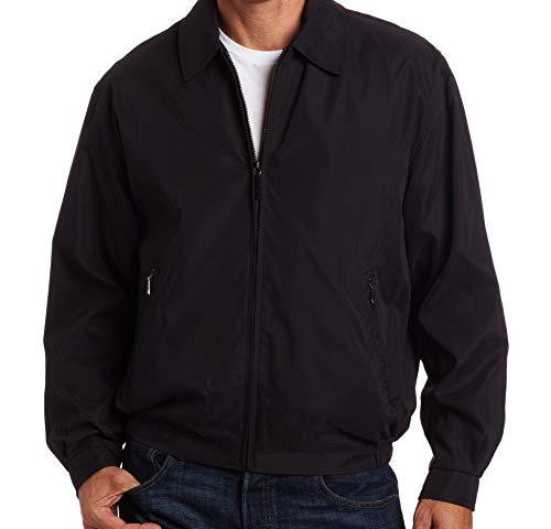 LONDON FOG Men's Black Auburn Golf Jacket, X-Large