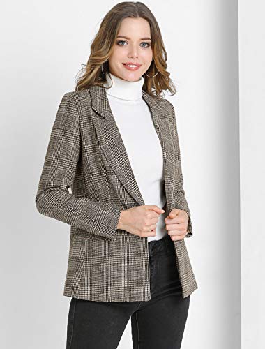 Plaid Boyfriend Blazer Jacket for Women