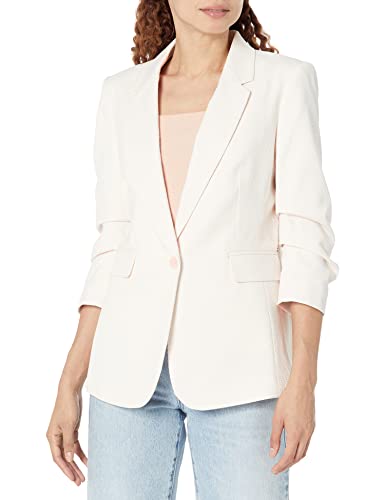 DKNY Women's Rose/White Business Casual Blazer