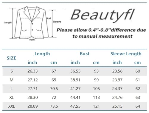 Womens Casual Long Sleeve Khaki Blazer Jacket