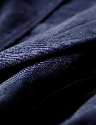 Navy Blue Linen Blazer Jacket for Women