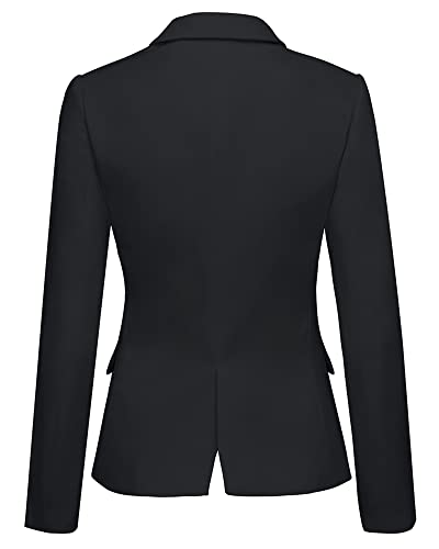 Luvamia Women's Slim Fit Blazer Jacket - Black