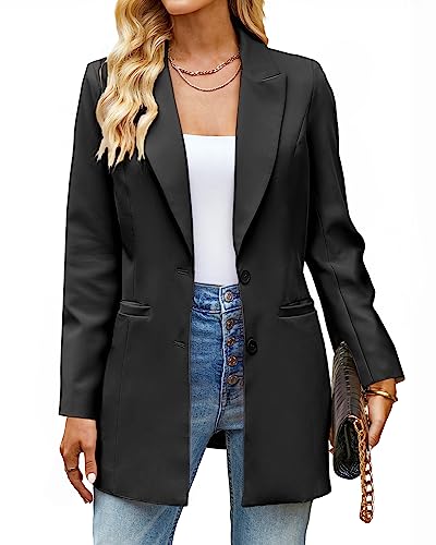 Luvamia Women's Professional Long Blazer Jacket