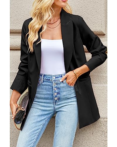 Luvamia Women's Professional Long Blazer Jacket