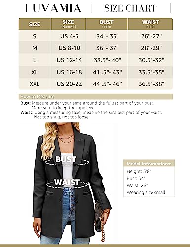 Luvamia Women's Professional Long Blazer Jacket