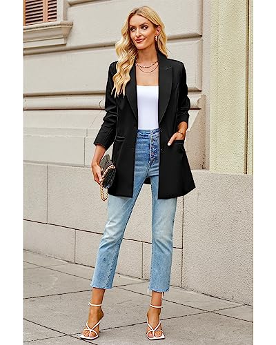 Luvamia Women's Professional Long Blazer Jacket