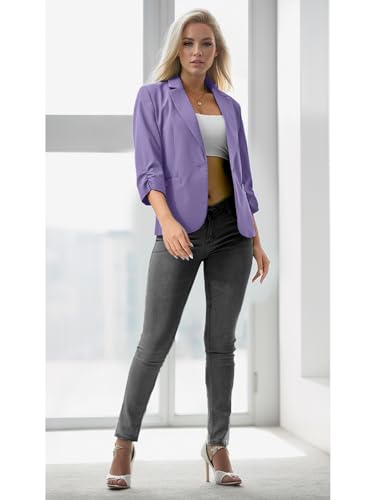 Petite Purple Slim Fit Women’s Blazer Jacket