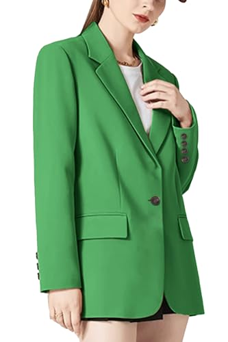 FARVALUE Women's Oversized Blazer with Shoulder Pads