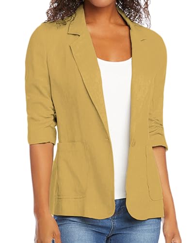 Yellow Lightweight Summer Jacket for Women