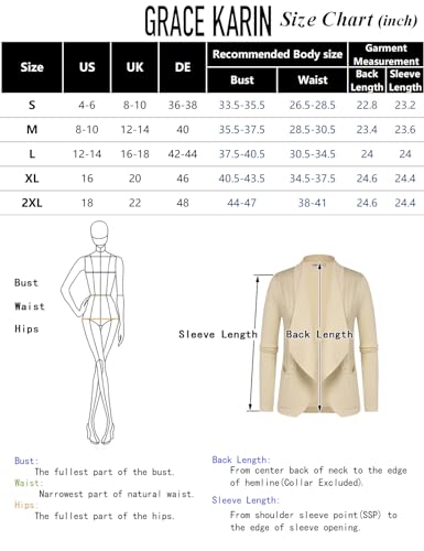 Women's Black Lapel Open Front Blazer Cardigan