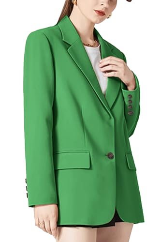 FARVALUE Women's Oversized Blazer with Shoulder Pads