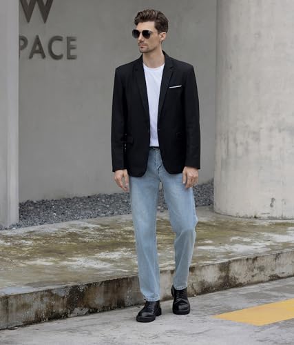 Men's Slim Fit Casual One Button Blazer