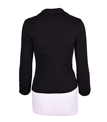 Auliné Women's Casual Black Knit Blazer