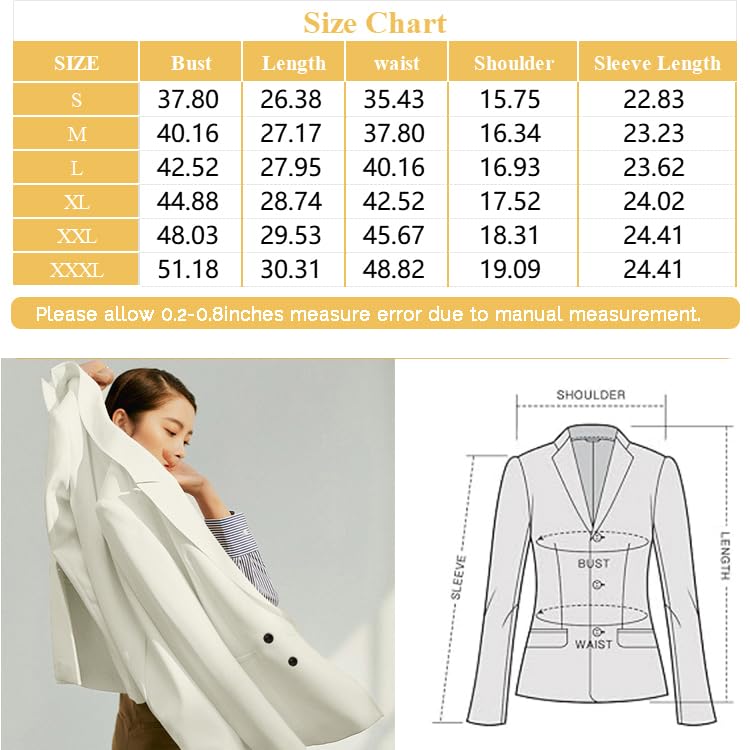 FARVALUE Women's Oversized Blazer with Shoulder Pads