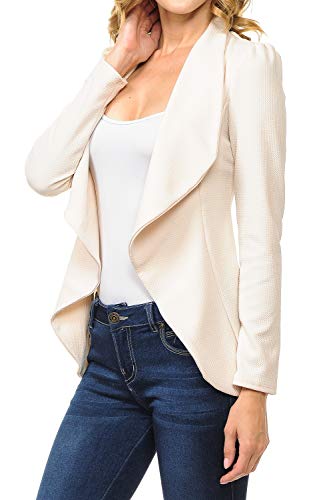 MINEFREE Women's Lightweight Open Front Blazer