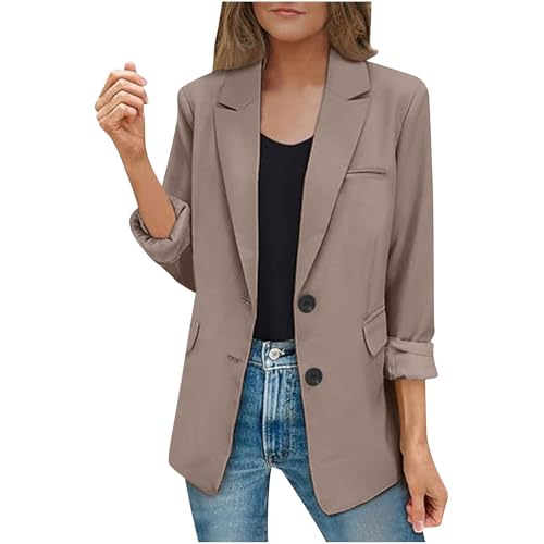 Navy Blue Lightweight Blazer for Curvy Women